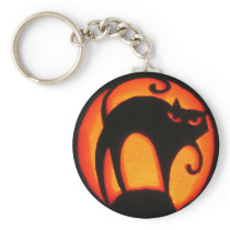 Halloween Cat Key Chains