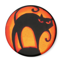 Halloween Cat Magnet