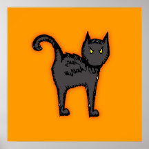 Halloween Cat Poster