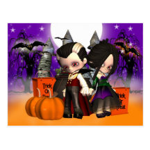 Halloween, célébration de Halloween, nuit de Hallo Cartes Postales