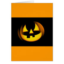 Halloween - citrouille éffrayant cartes de vœux