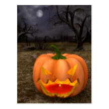 Halloween Classic Jack O'Lantern Postcard