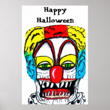 HALLOWEEN CLOWN MONSTER poster