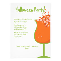 Halloween Cocktail Party Invitation
