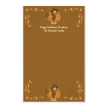 Halloween Creepy Kid Witches Stationery