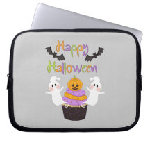 Halloween Cupcake Sign Laptop Sleeves