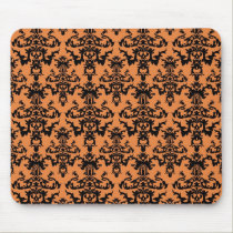 Halloween Damask 4 mousepads