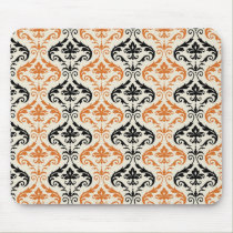 Halloween Damask mousepads