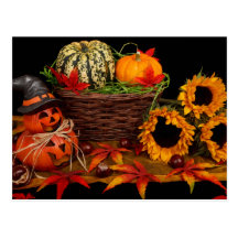 Halloween Decoration Postcard