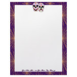 Halloween DOTD Comedy-Tragedy Skulls letterhead