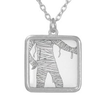 Halloween Egyptian Mummy Custom Necklace