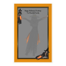 Halloween Elfin Witches Stationery