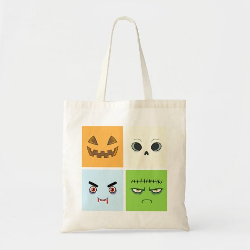 Halloween Faces Canvas Bag