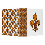 Halloween Fleur de lis 3 Ring Binder