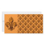 Halloween Fleur de lis Photo Greeting Card