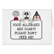 Halloween Food Allergies Card
