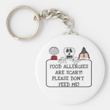 Halloween Food Allergies Key Chain