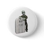 Halloween Frankenstien in the Cemetary Pinback Button