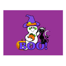 Halloween Ghost Boo Post Cards