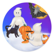 Halloween Ghost Friends Sticker