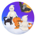 Halloween Ghost Friends Sticker
