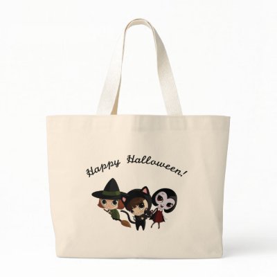 Halloween Girls Canvas Bag by ButtermilkBiscuits