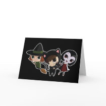 Halloween Girls Greeting Cards