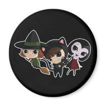 Halloween Girls Magnet
