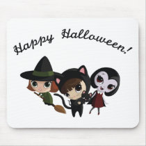 Halloween Girls Mouse Mats