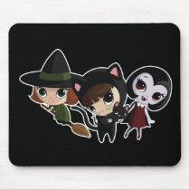 Halloween Girls Mouse Mat