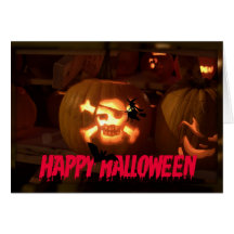 Halloween Glowing Greeting Card