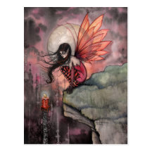 Halloween Gothic Autumn Fairy and Candle Postcards