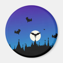 Halloween Graveyard Novelties Fridge Magnets