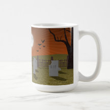 Halloween: Graveyard Scene: Coffee Mugs