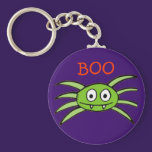 Halloween Green Spider Keychain keychains