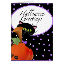 Halloween Greetings Card