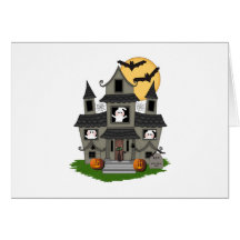 Halloween Haunted House Card