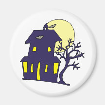 Halloween Haunted House Magnets