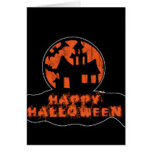 Halloween heureux carte de vœux