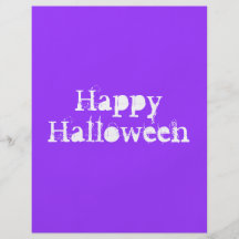 Halloween heureux, pourpre prospectus en couleur