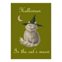 Halloween is the Cat's Meow Custom Invites