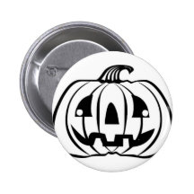 Halloween Jack O' Lantern Button