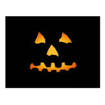 Halloween: Jack-o-Lantern Face: Post Card