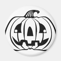 Halloween Jack O' Lantern Fridge Magnet