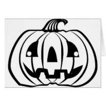 Halloween Jack O' Lantern Greeting Card