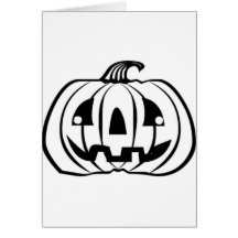 Halloween Jack O' Lantern Greeting Card