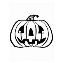 Halloween Jack O' Lantern Post Card