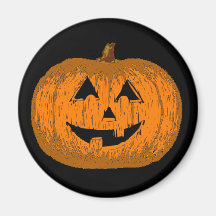 Halloween Jack O Lantern Pumpkin Refrigerator Magnets