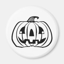 Halloween Jack O' Lantern Refrigerator Magnet