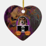 Halloween - Just a Lil Spooky - Beagle Christmas Ornaments